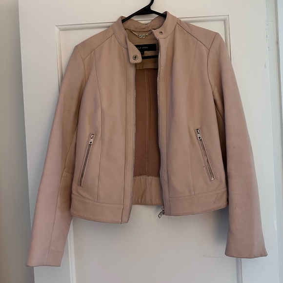 Cole Haan Quilted Leather Lambskin Moto Jacket (XS) - Picture 2 of 4